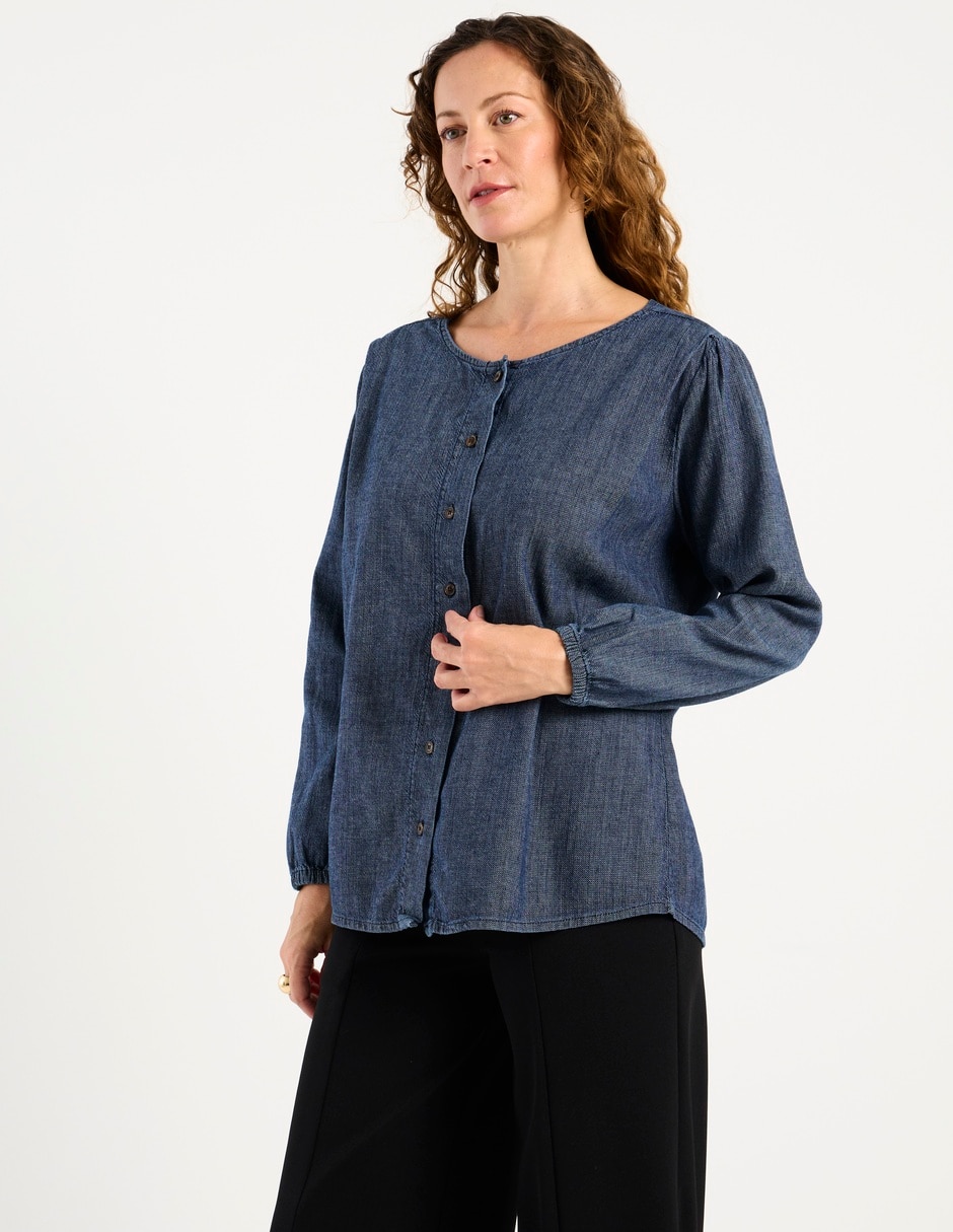 Blusa manga larga para mujer 1