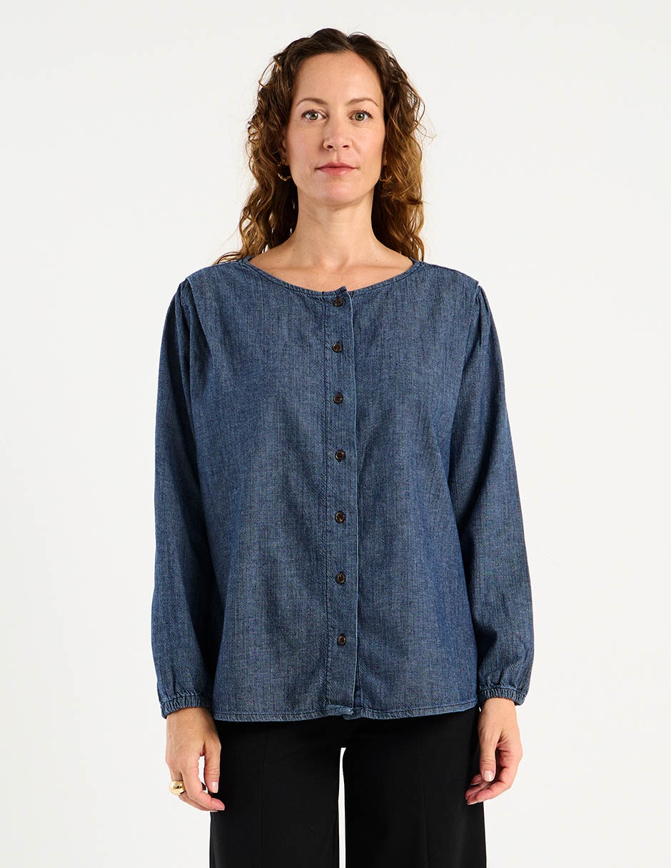 Blusa manga larga para mujer 7