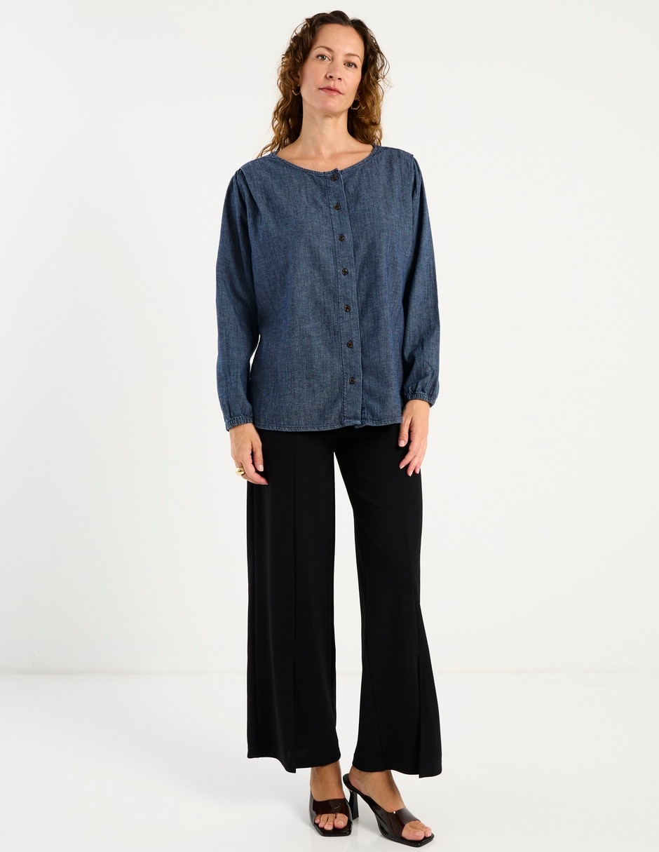 Blusa manga larga para mujer 8