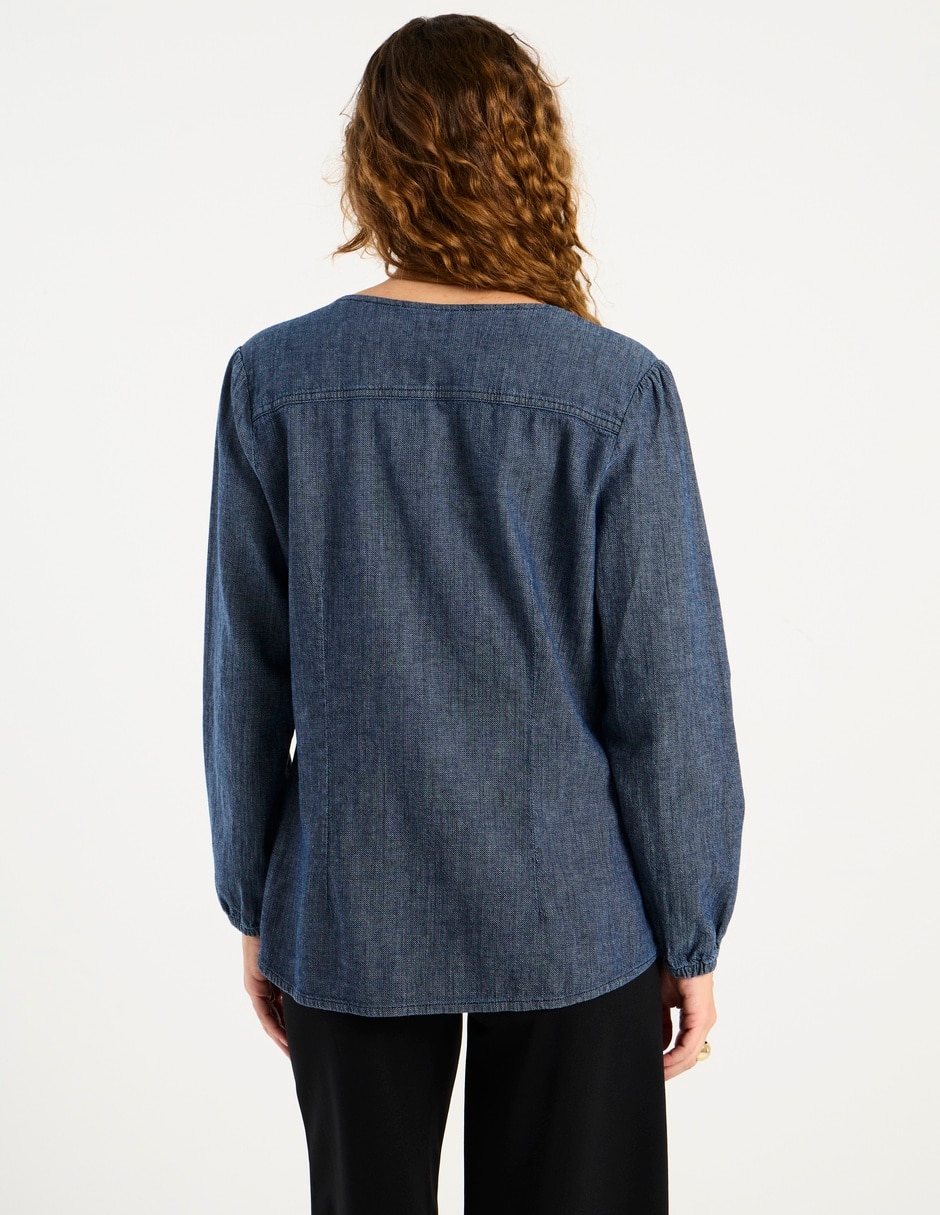 Blusa manga larga para mujer 11