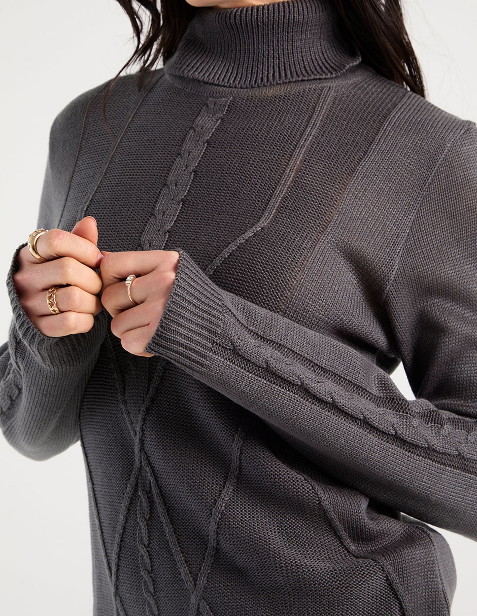 Suéter cuello tortuga para mujer 10