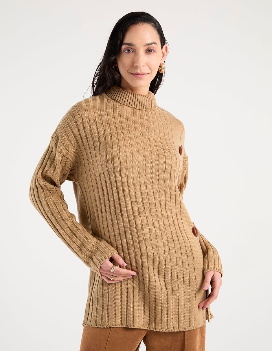 Suéter cuello alto para mujer 1