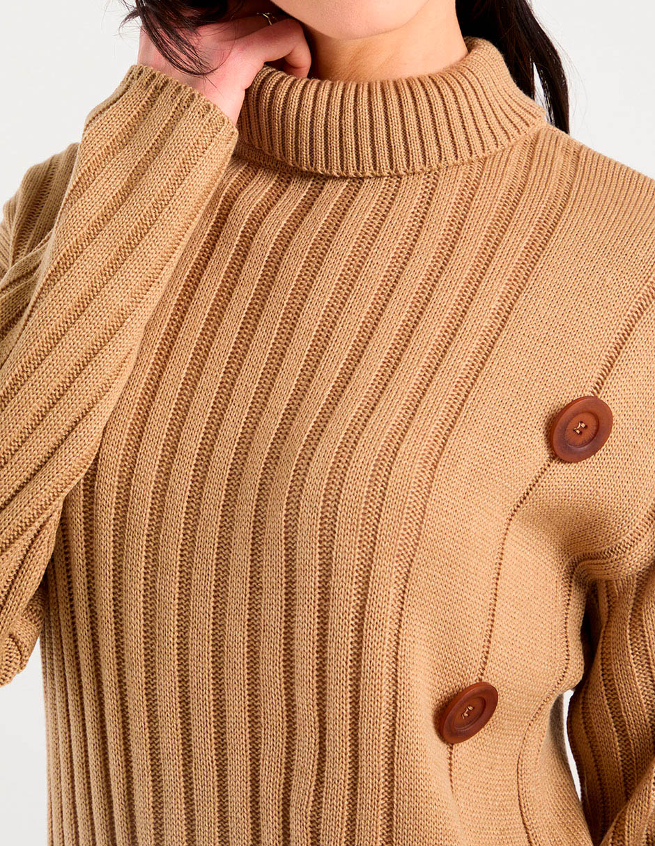 Suéter cuello alto para mujer 9