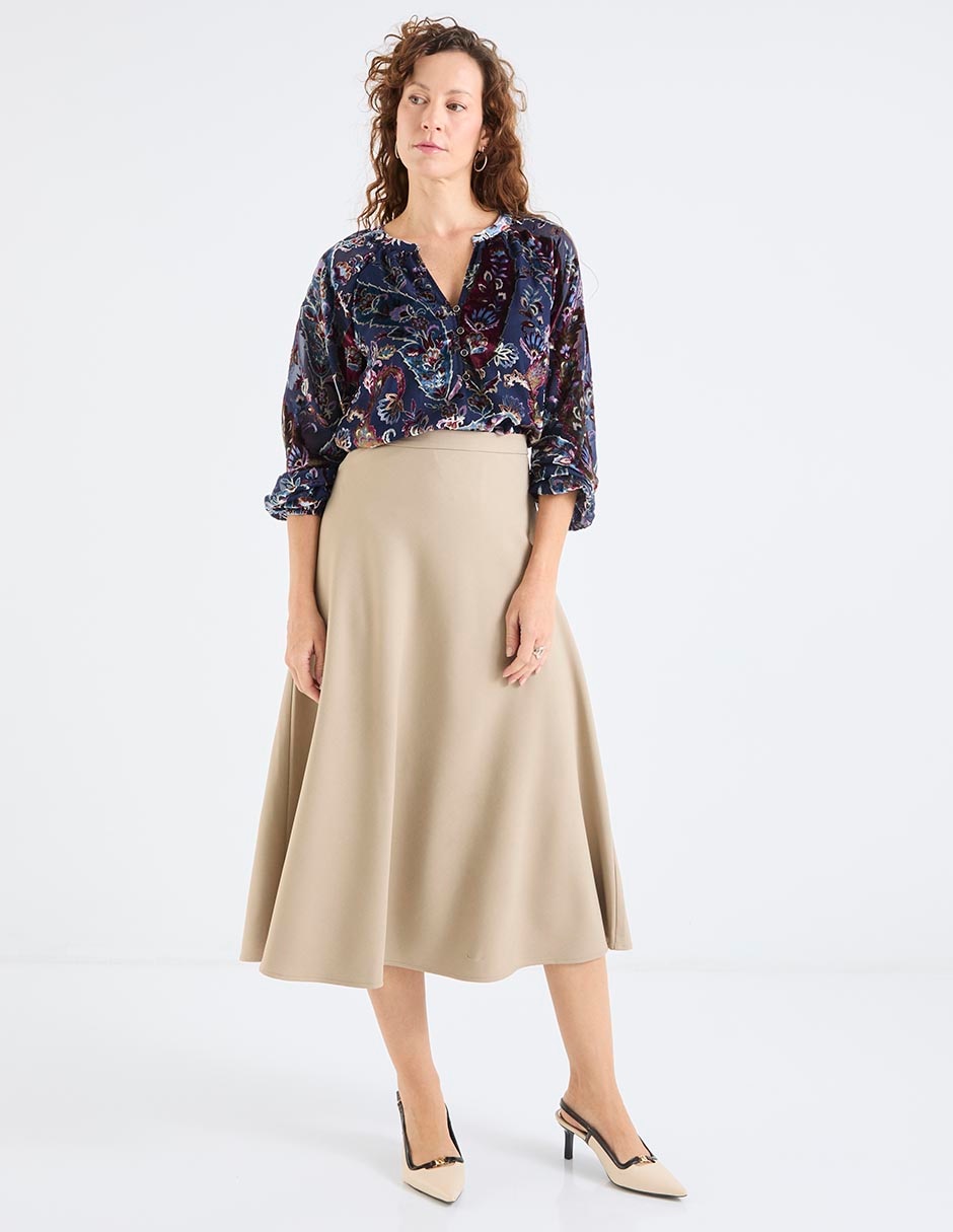Blusa camisera manga larga para mujer 7