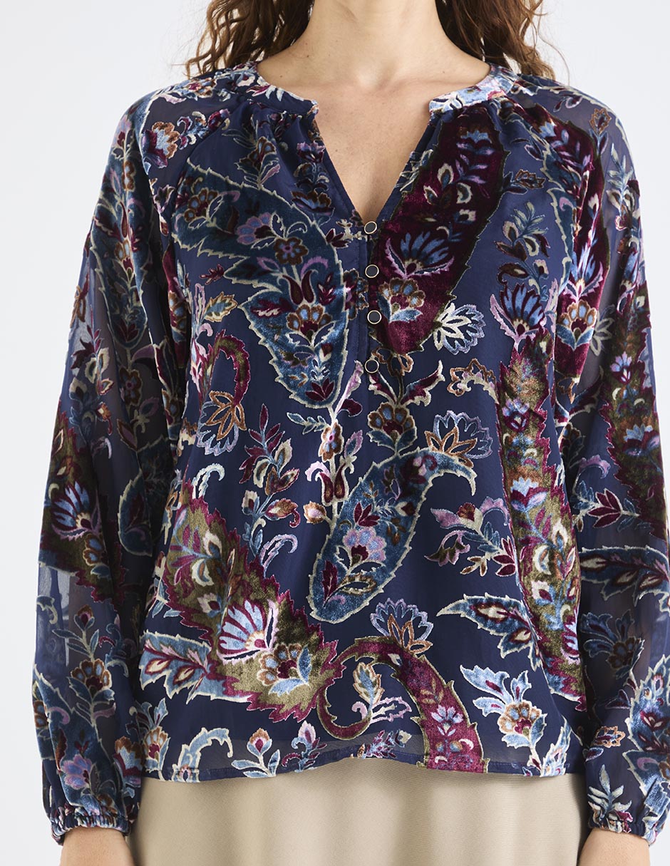 Blusa camisera manga larga para mujer 9
