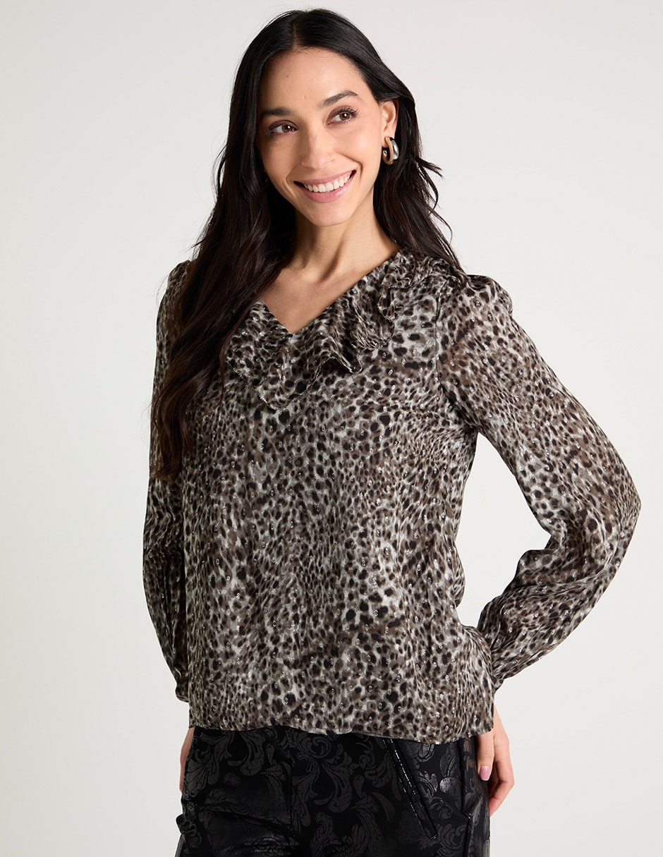 Blusa manga larga para mujer 1