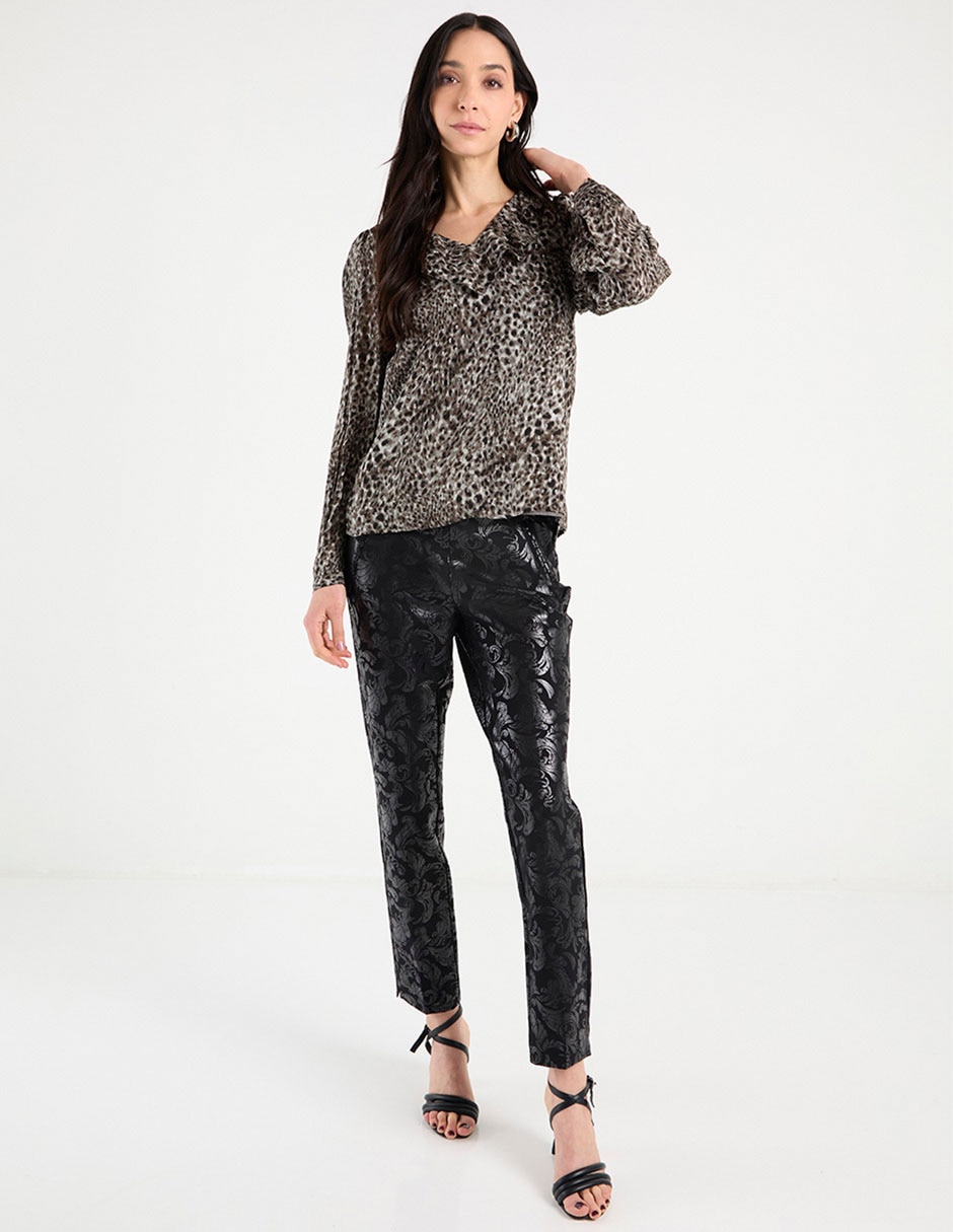 Blusa manga larga para mujer 8