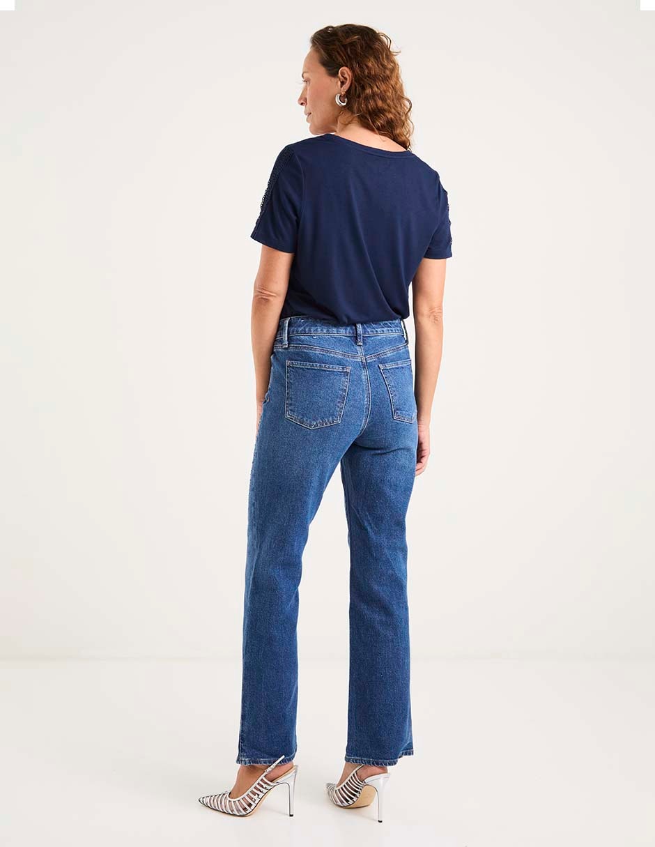 Jeans straight para mujer 6