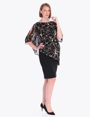 Vestido a la rodilla formal para mujer 1