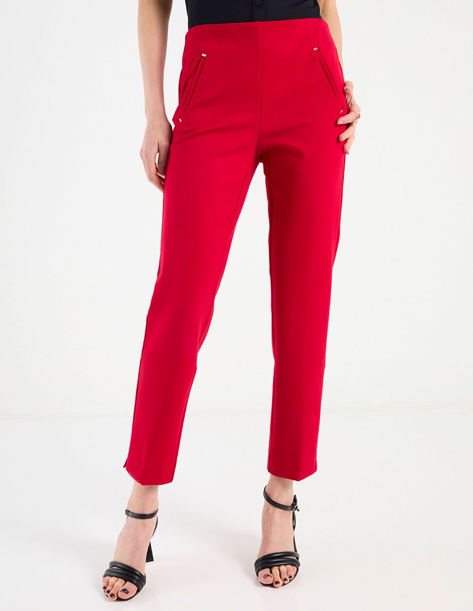Pantalón de vestir slim para mujer
