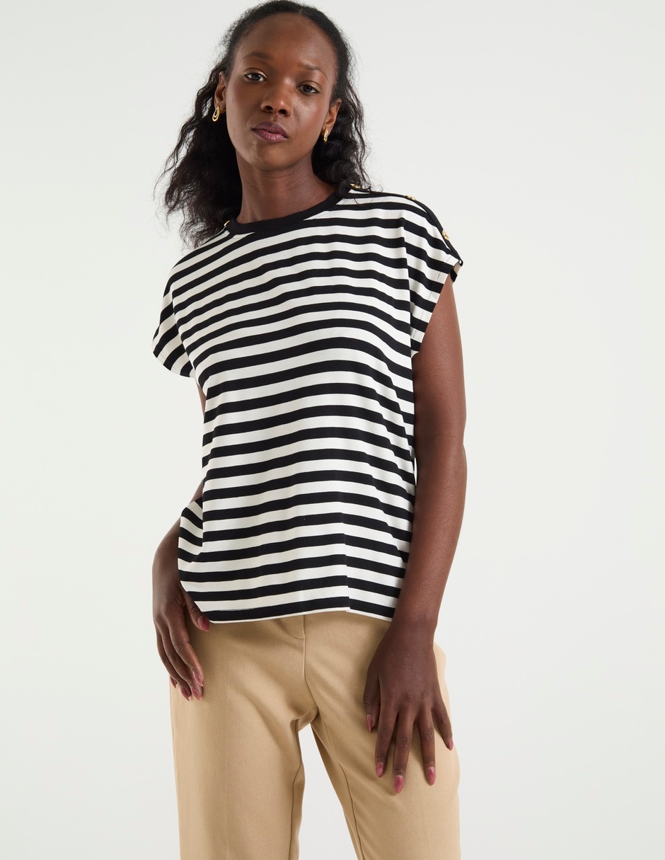 Blusa manga corta para mujer 1