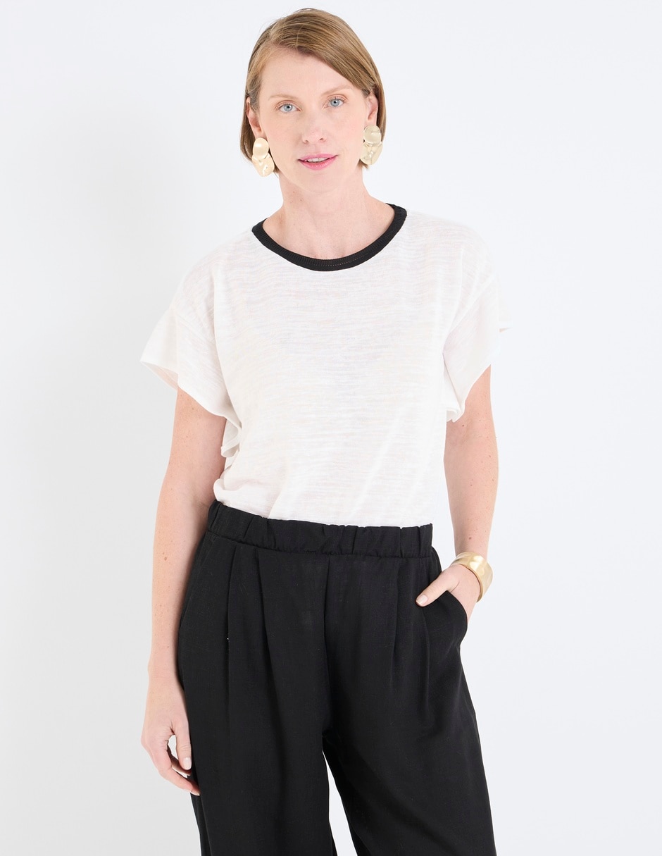 Blusa manga corta para mujer 1