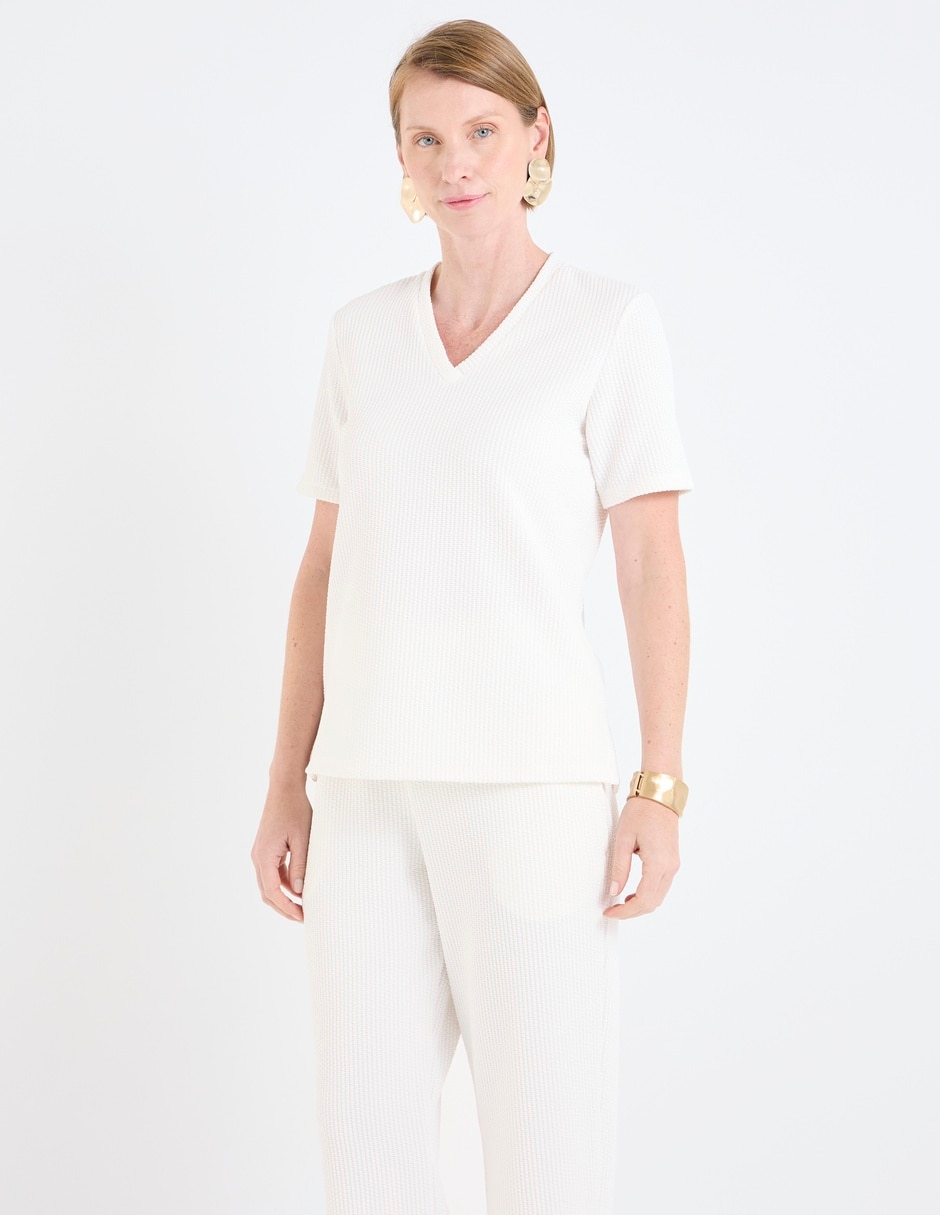 Blusa manga corta para mujer 1