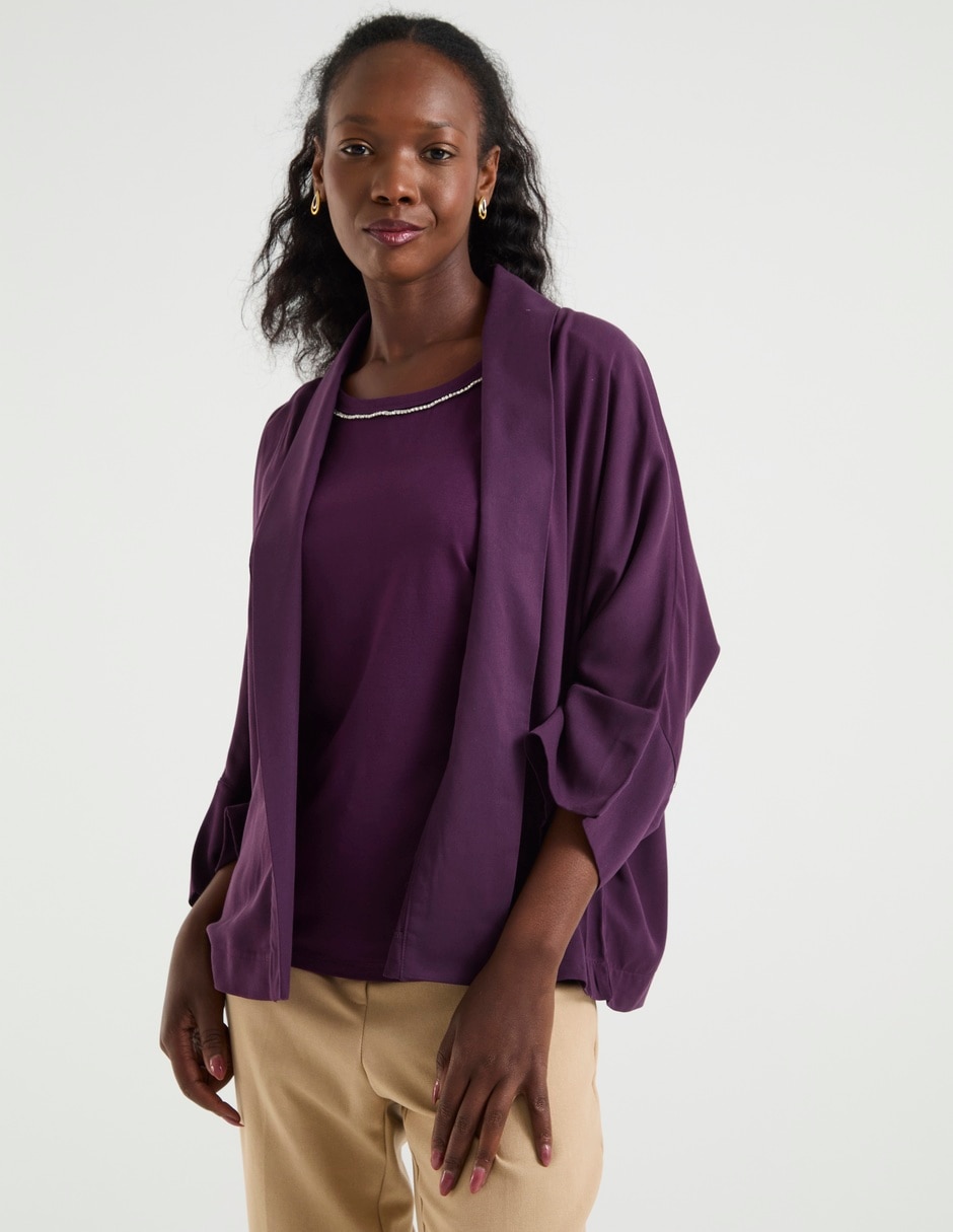 Blusa manga 3/4 para mujer 1