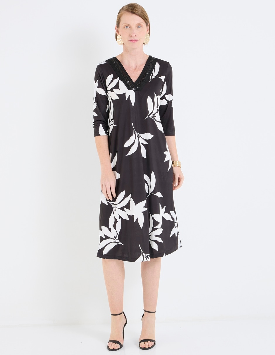 Vestido midi casual para mujer Vestido midi casual para mujer