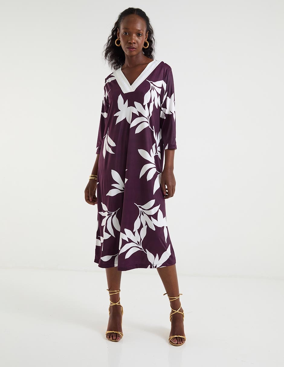 Vestido midi casual para mujer Vestido midi casual para mujer