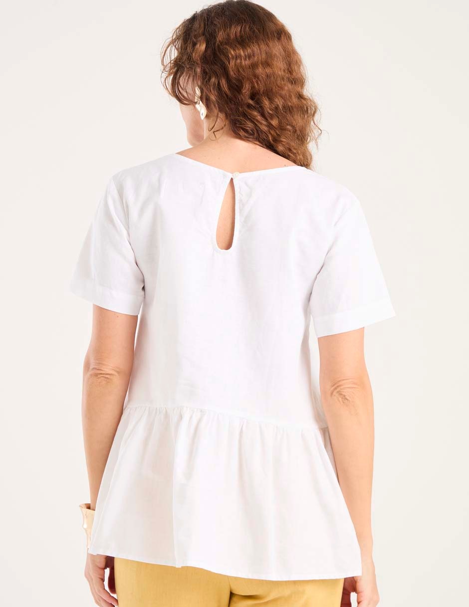 Blusa manga corta para mujer 6