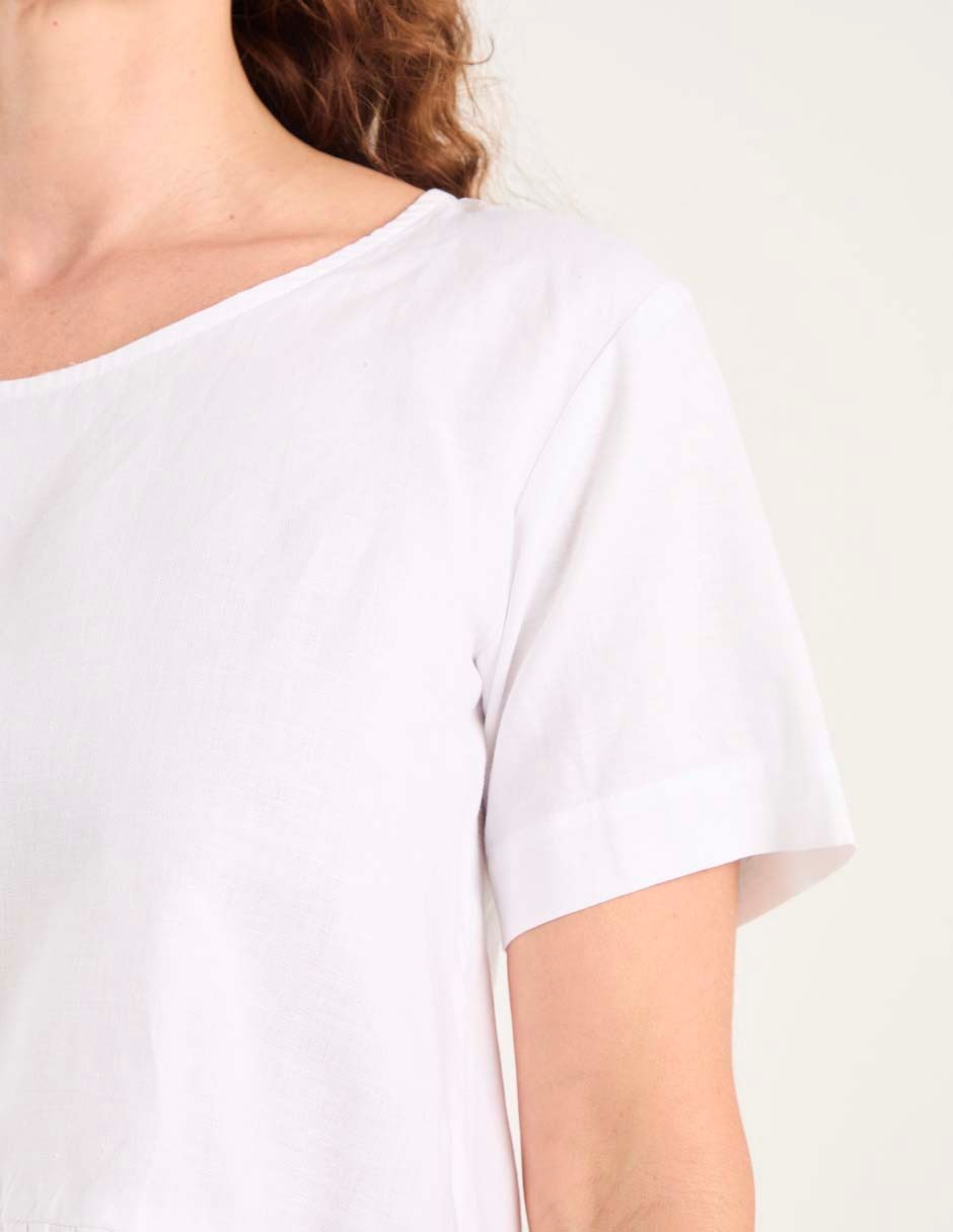 Blusa manga corta para mujer 8