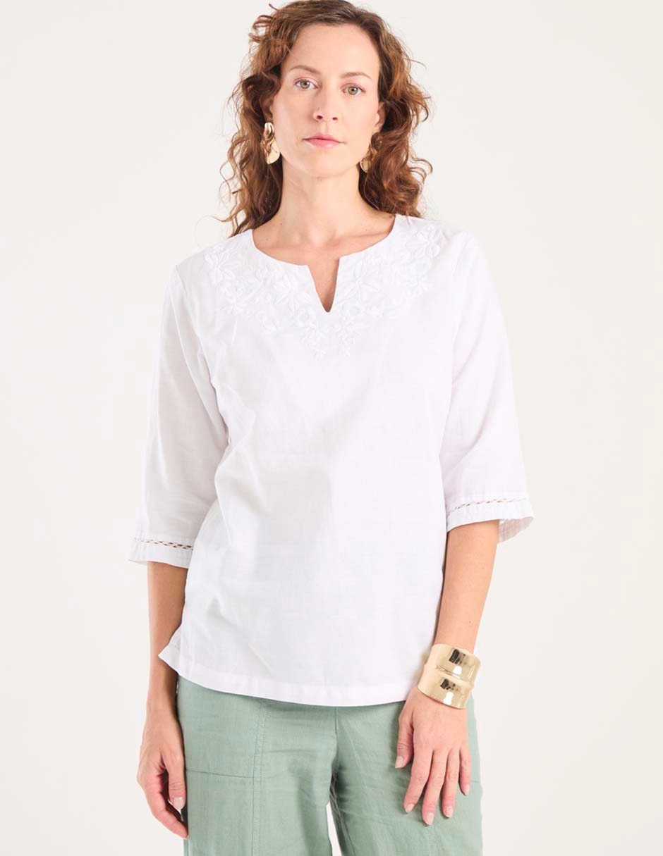 Blusa manga 3/4 para mujer 1