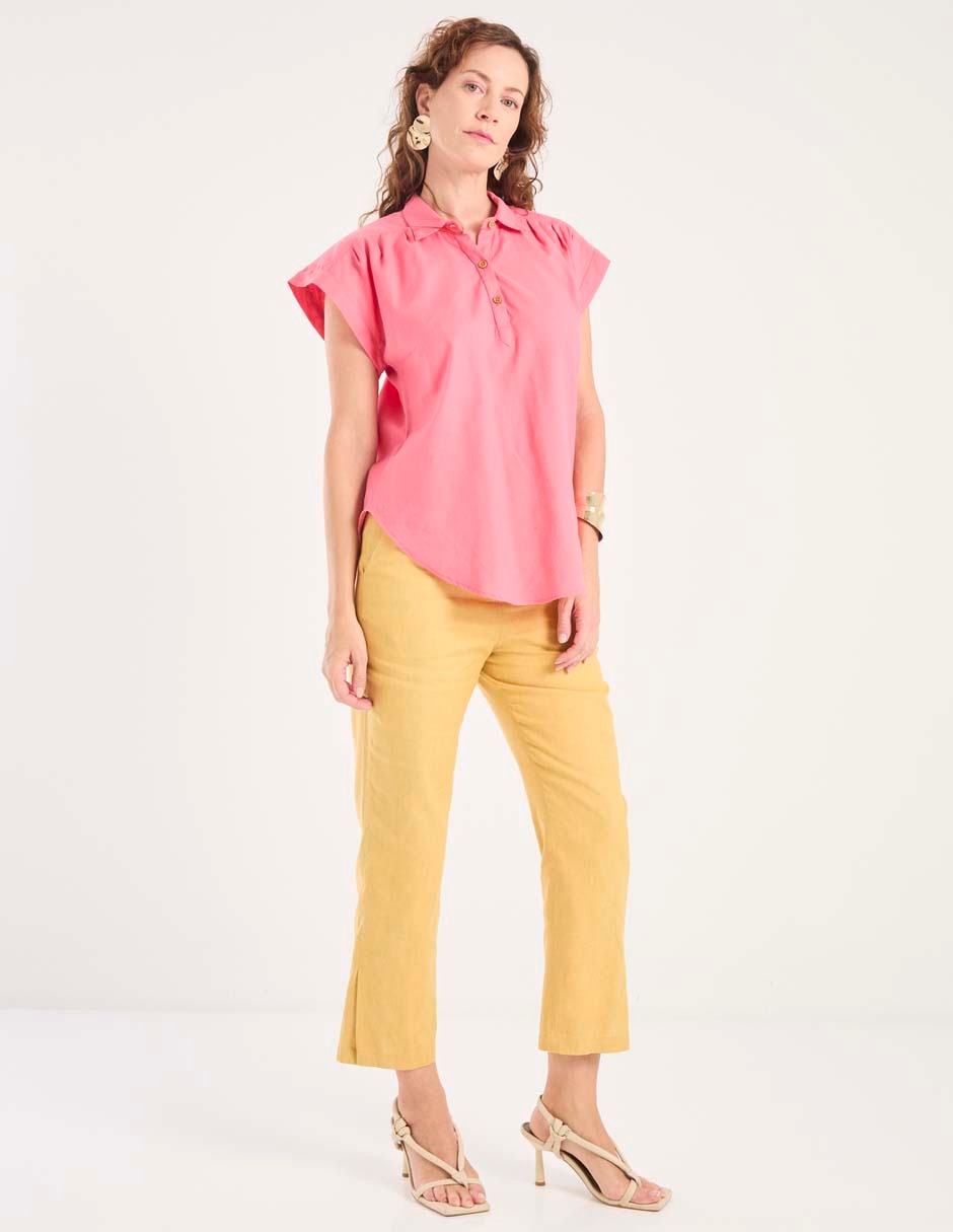 Blusa manga corta para mujer 6
