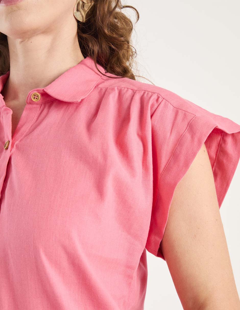 Blusa manga corta para mujer 7