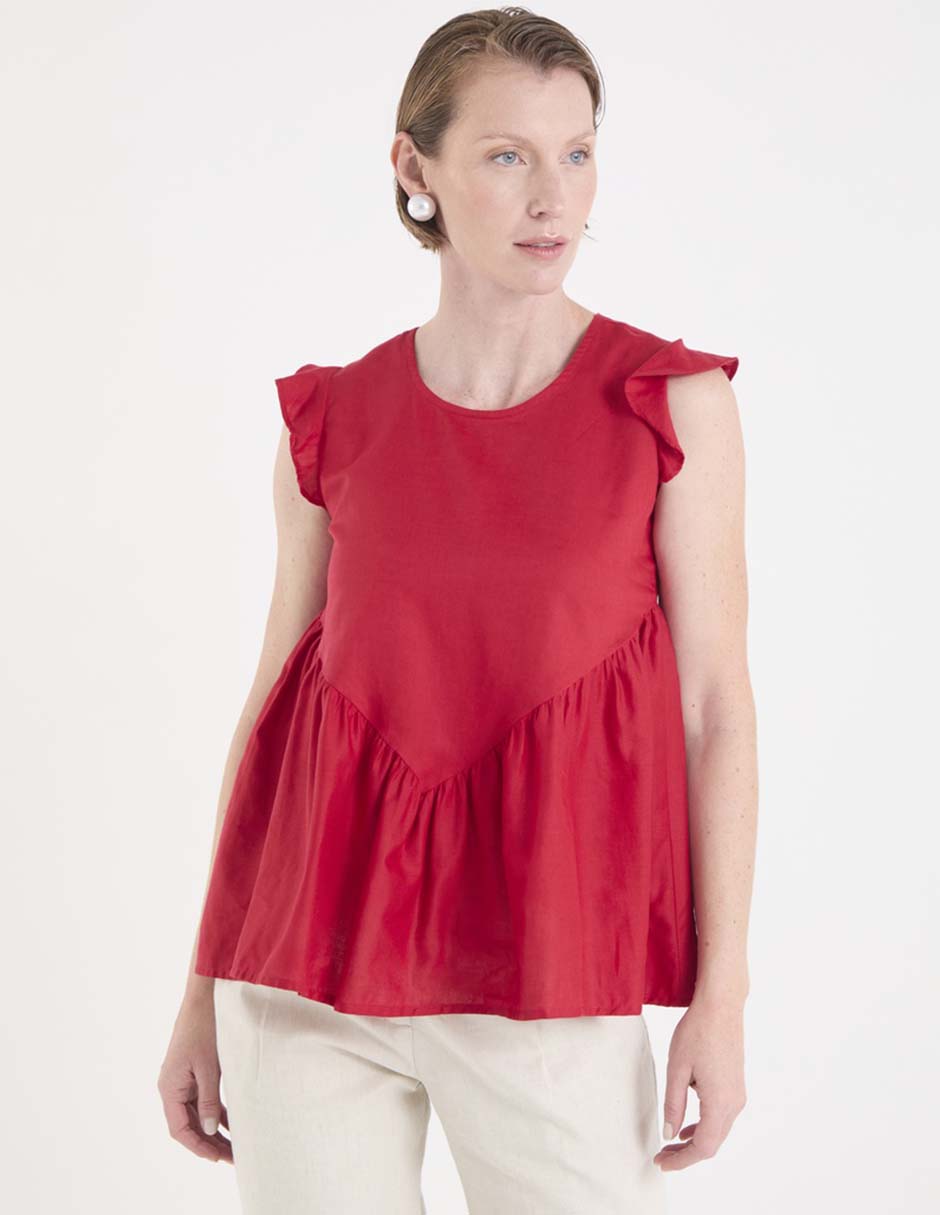 Blusa manga corta para mujer 1