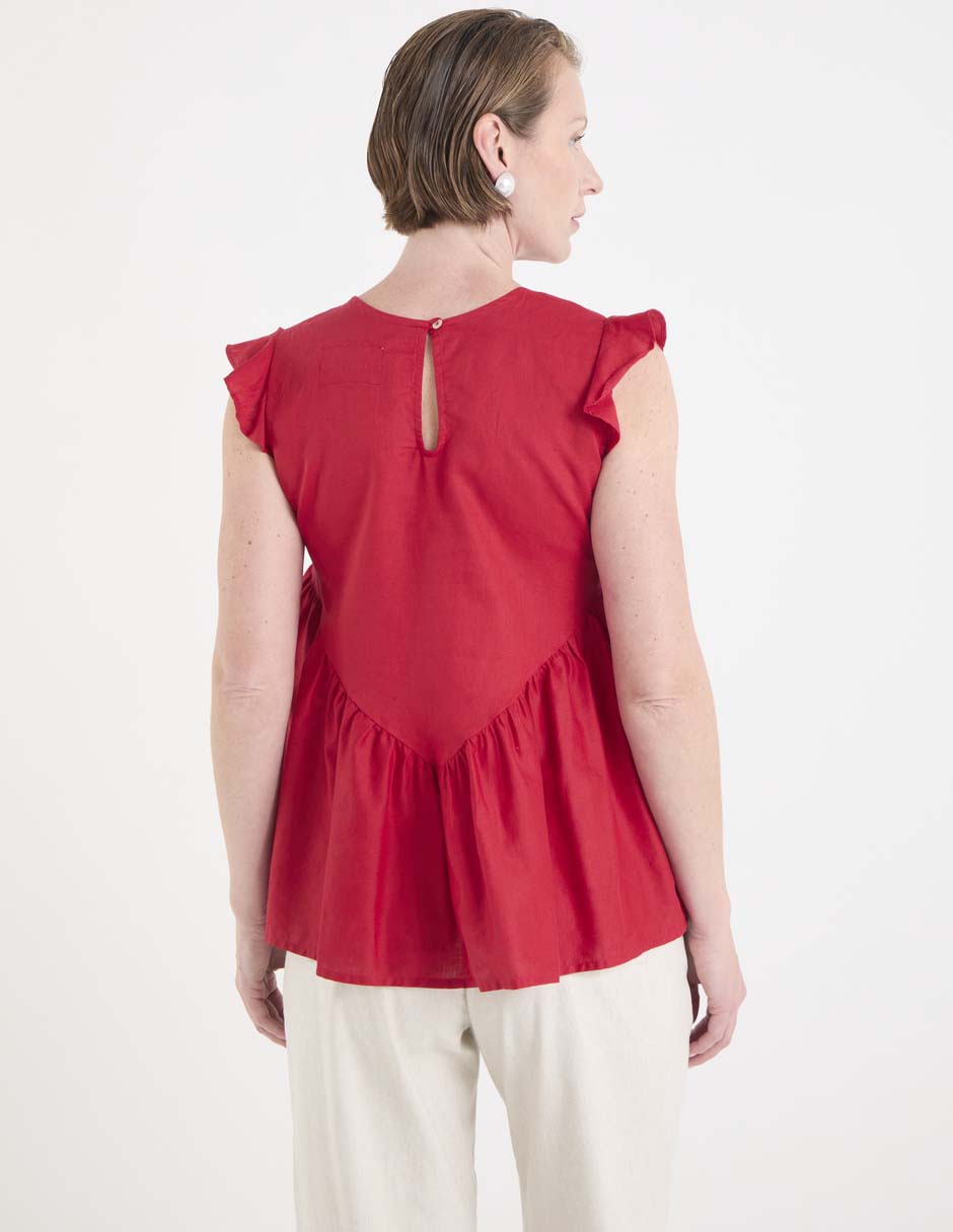 Blusa manga corta para mujer 5