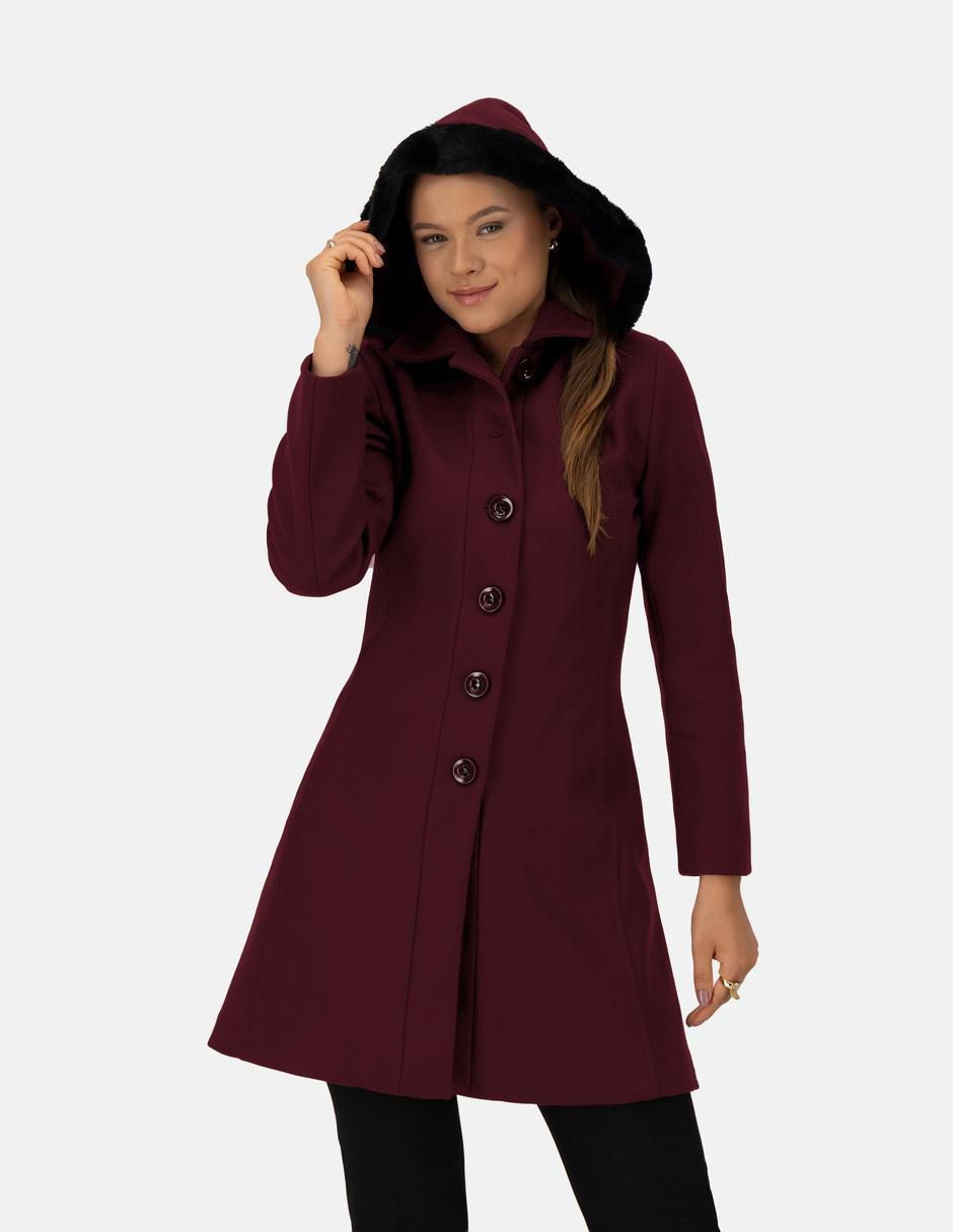 Abrigo de lana para mujer
