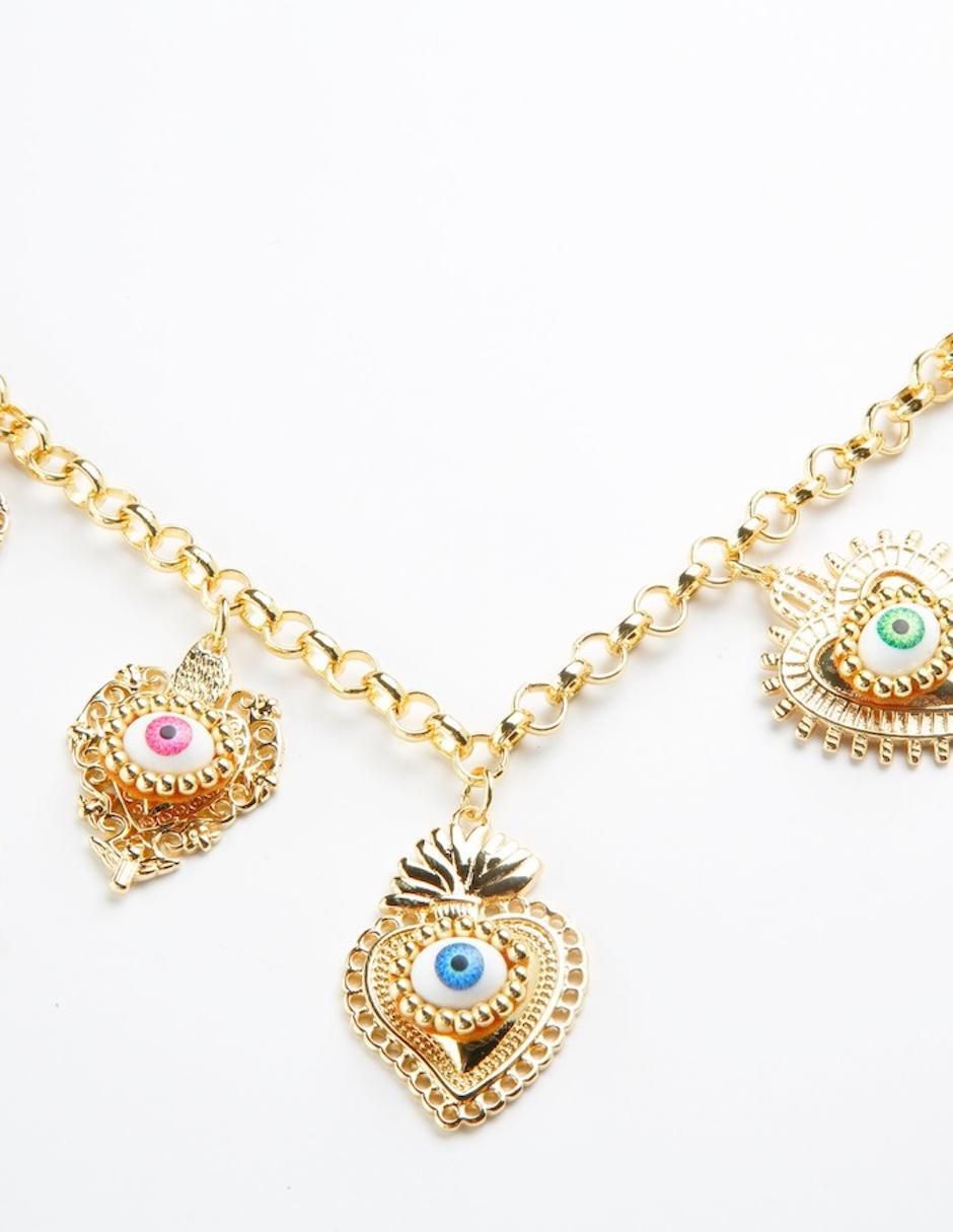 Collar ojo Vistâme con acabado baño de oro 18 K 2