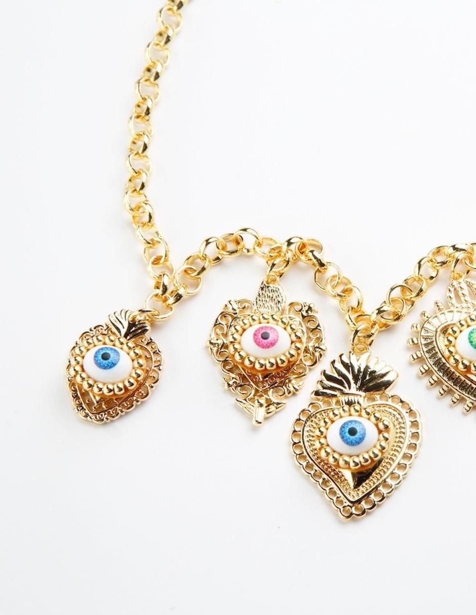 Collar ojo Vistâme con acabado baño de oro 18 K 3