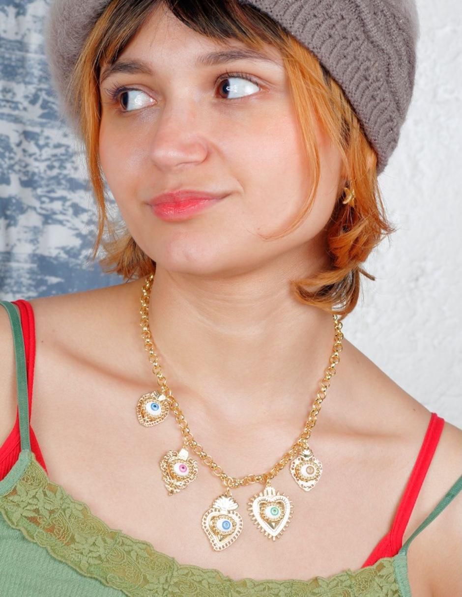 Collar ojo Vistâme con acabado baño de oro 18 K 4