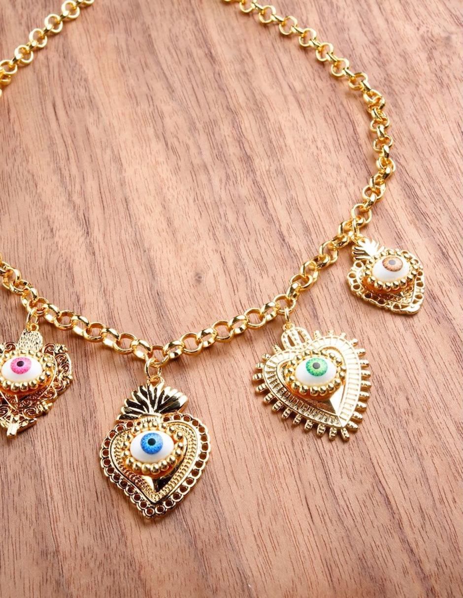 Collar ojo Vistâme con acabado baño de oro 18 K 6