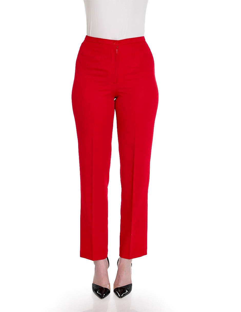 Pantalón de vestir straight para mujer Pantalón de vestir straight para mujer