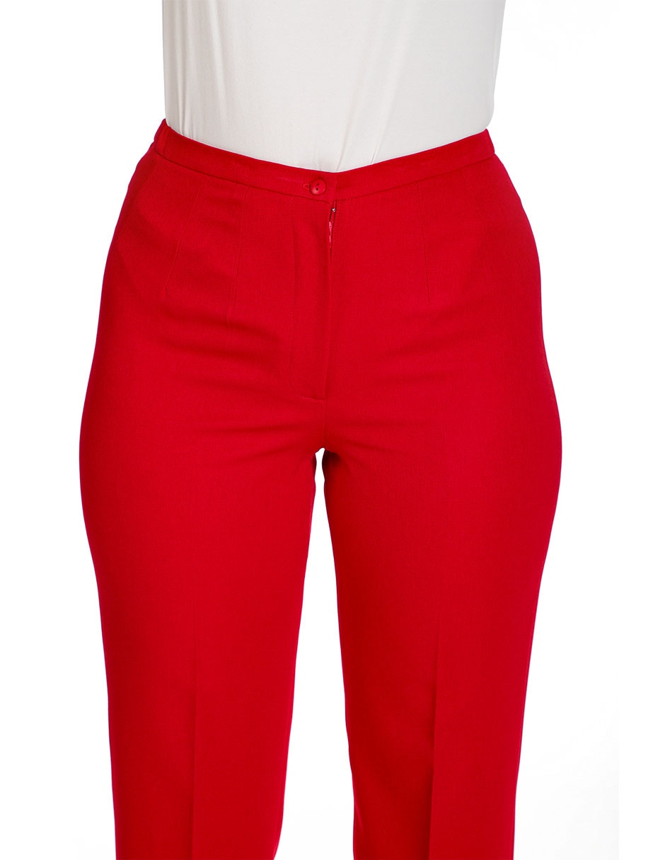 Pantalón de vestir straight para mujer 4