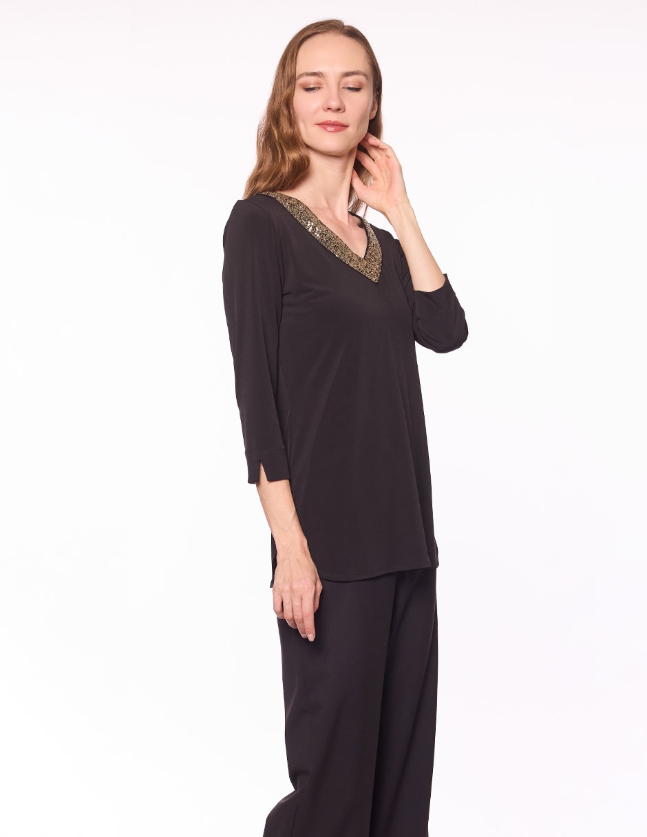 Blusón Damaia Atelier manga 3/4 para mujer