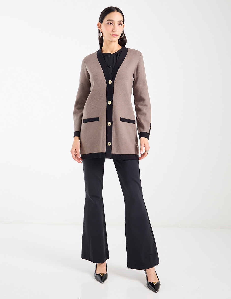 Suéter Travelers cuello V para mujer 4