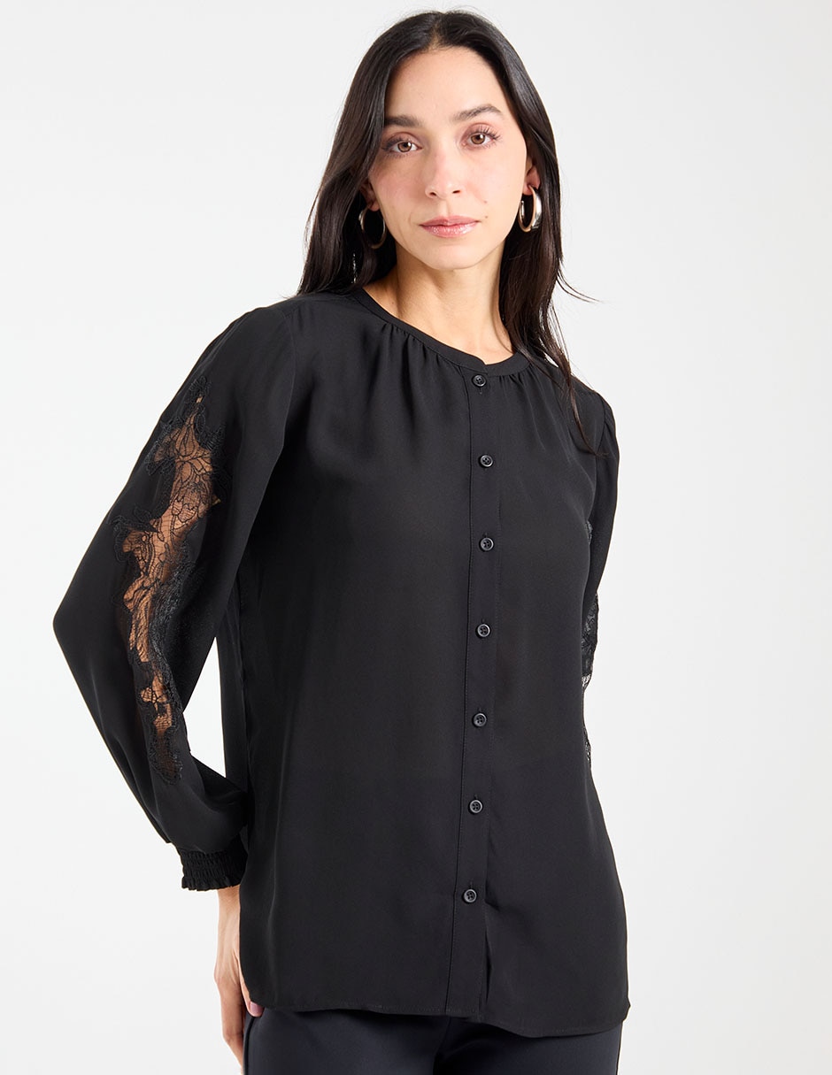 Blusa manga larga para mujer 1
