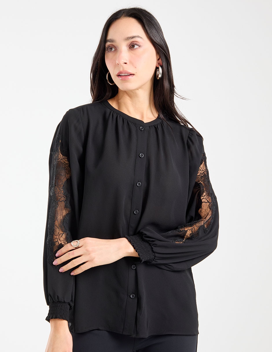 Blusa manga larga para mujer 7