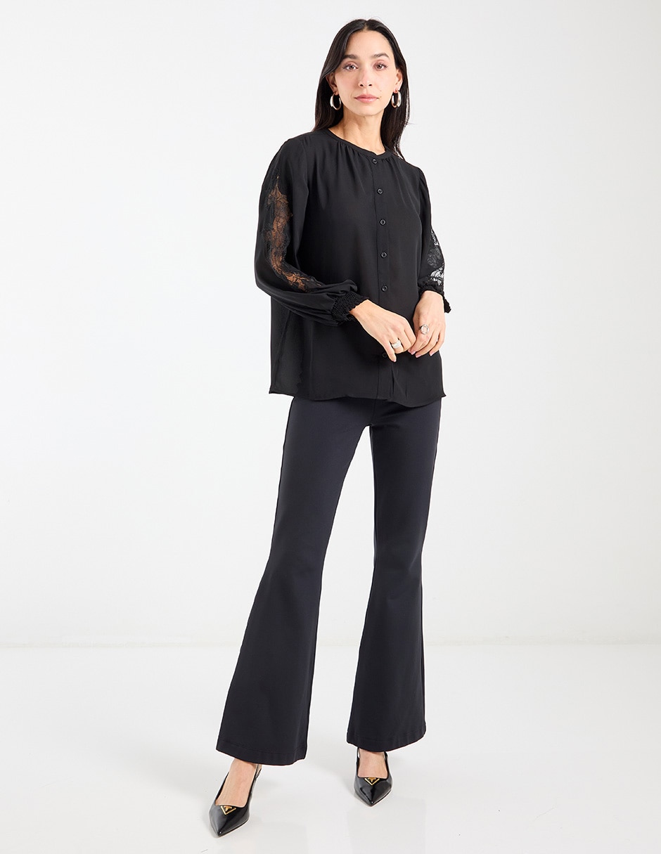 Blusa manga larga para mujer 8