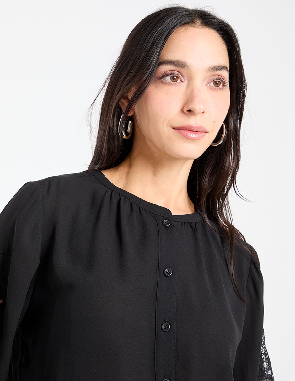 Blusa manga larga para mujer 9