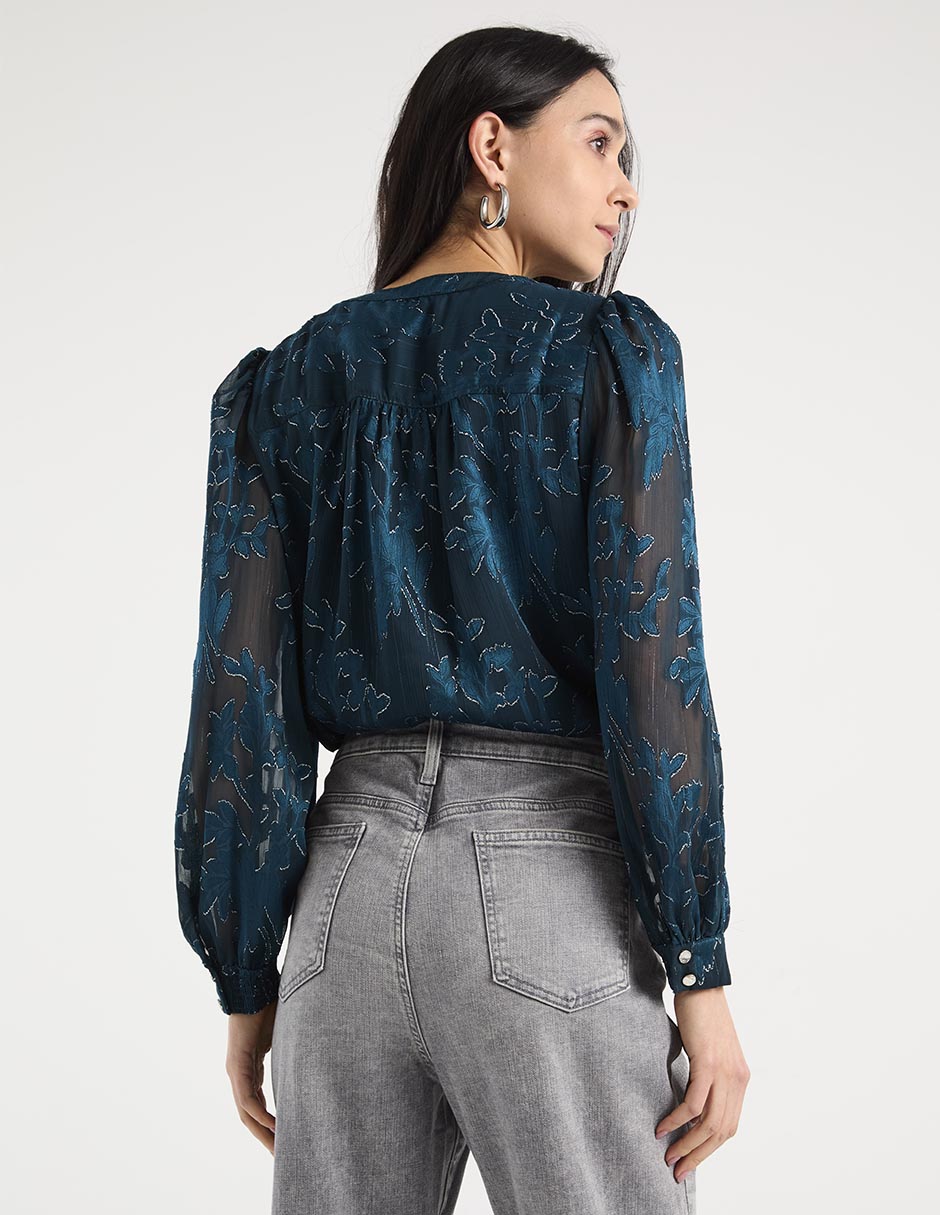 Blusa manga larga para mujer 6