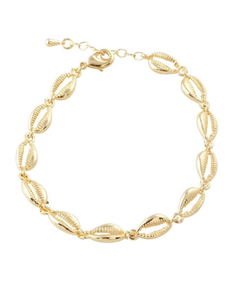 Pulsera Conchelia acabado baño de oro 18 K