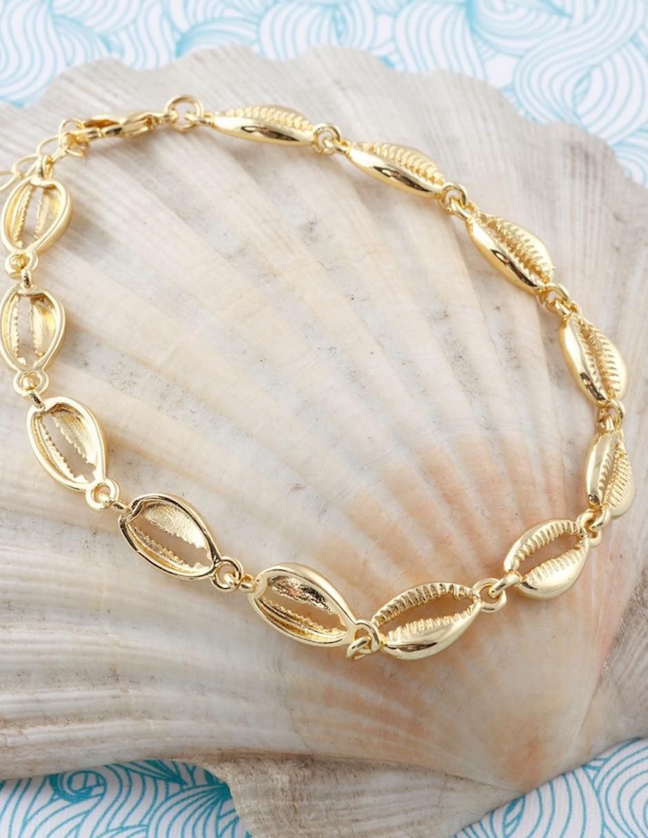 Pulsera Conchelia acabado baño de oro 18 K 4