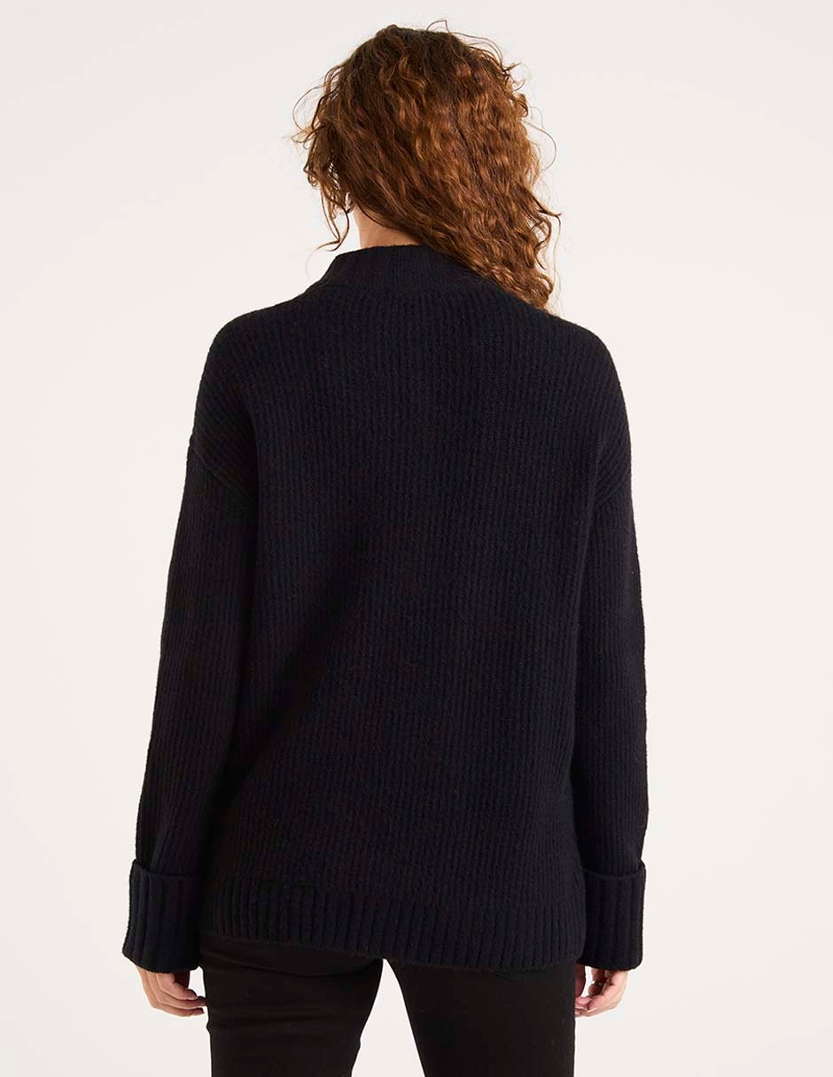 Suéter cuello redondo para mujer 5