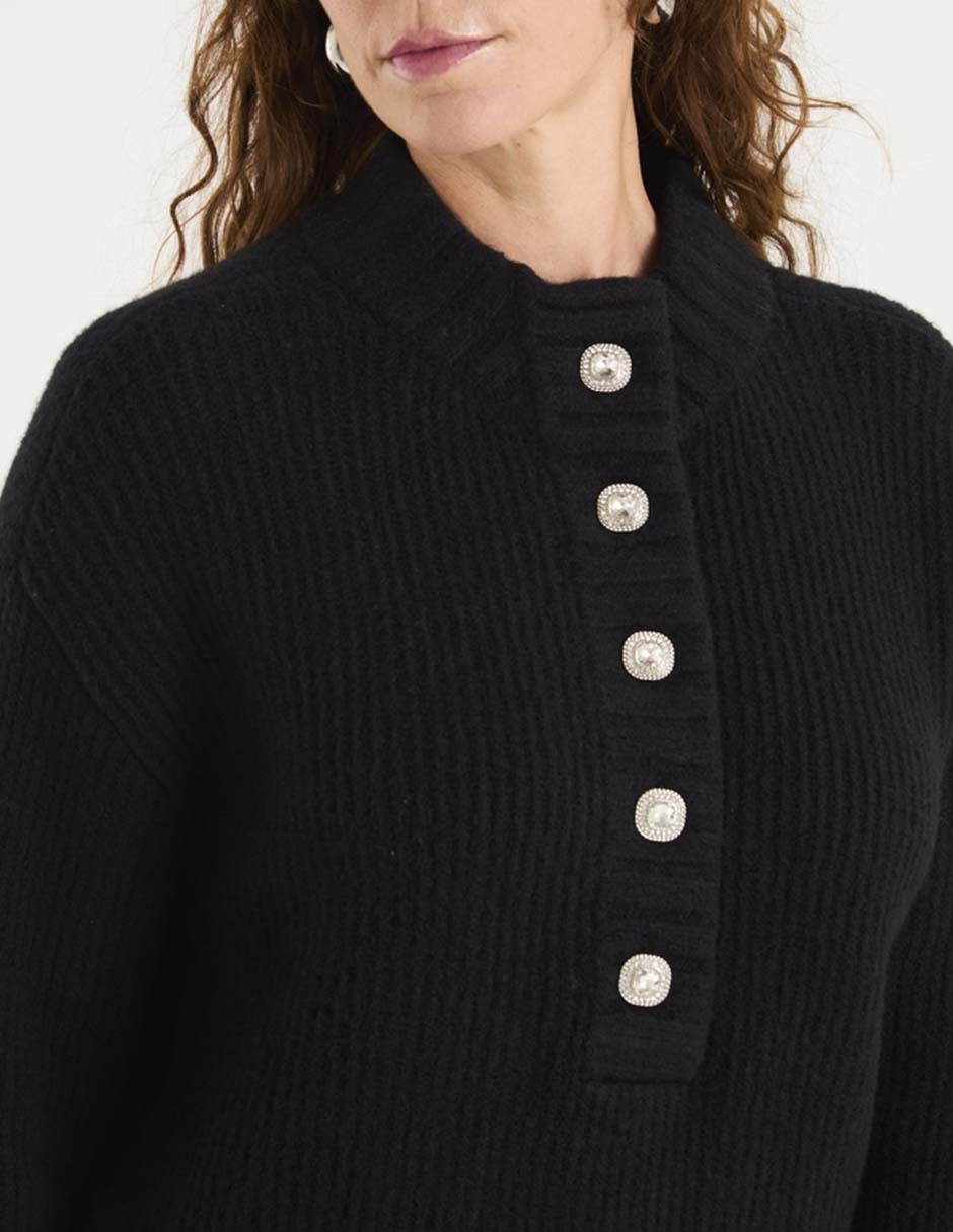 Suéter cuello redondo para mujer 7