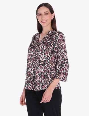 Blusa Charme manga 3/4 para mujer