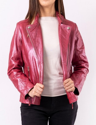 Chamarra impermeable de piel para mujer 1