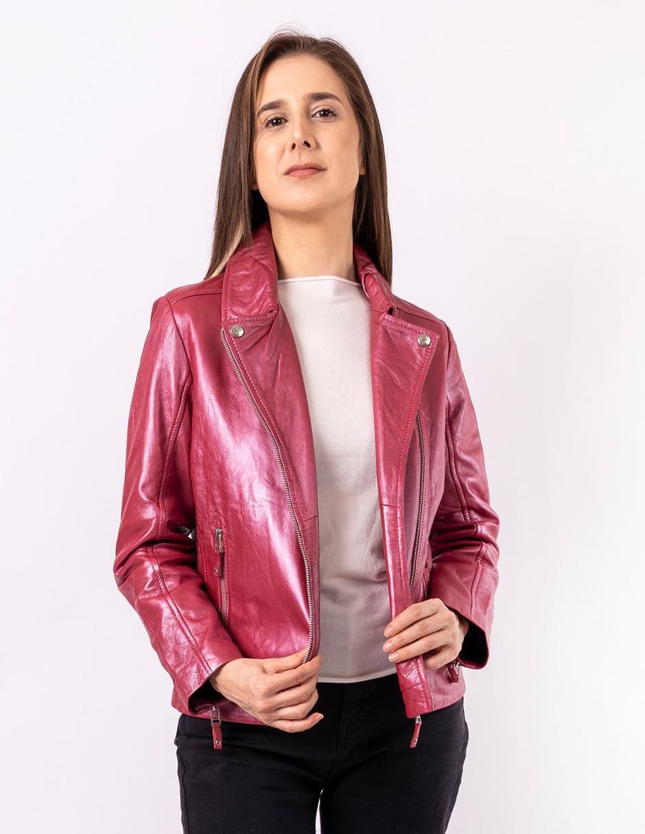 Chamarra impermeable de piel para mujer 5