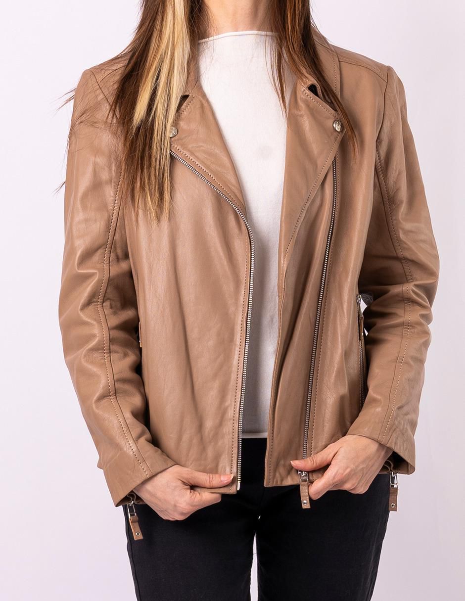 Chamarra impermeable de piel para mujer 7