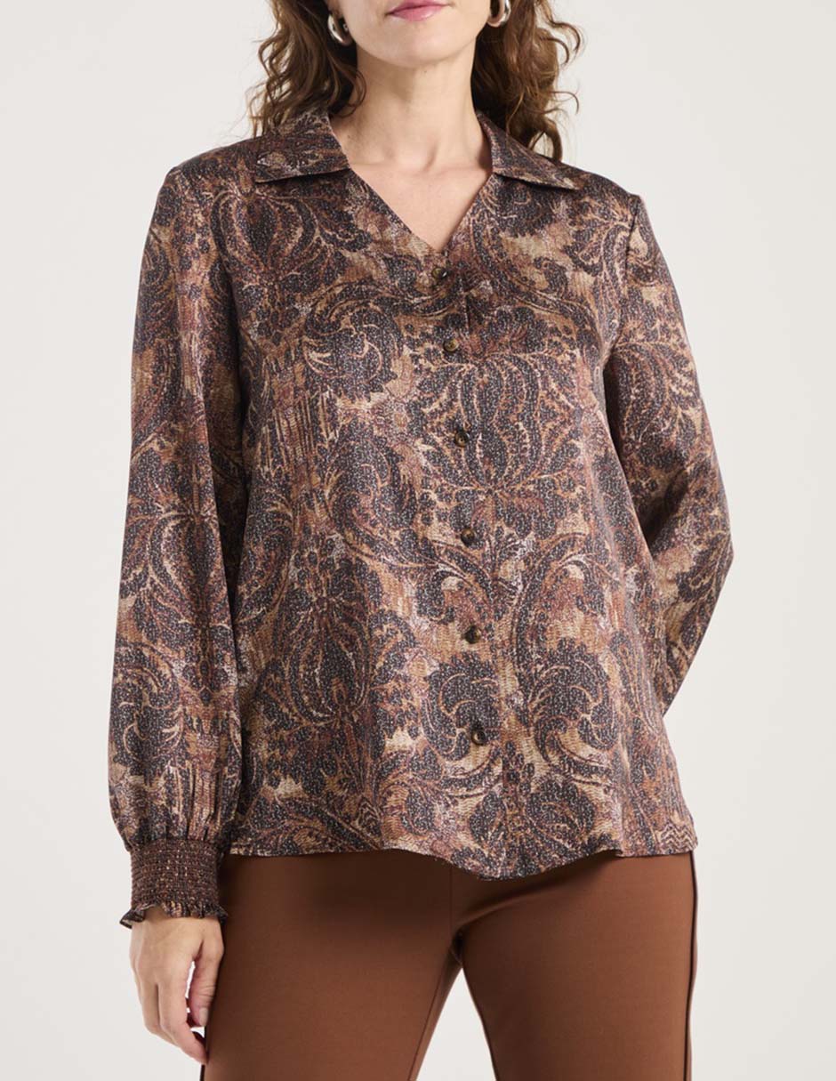 Blusa Sanctuary manga larga para mujer